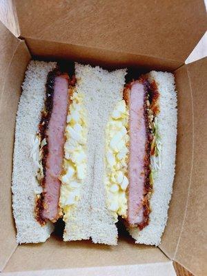 Spam & egg sando