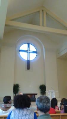 View from inside the church