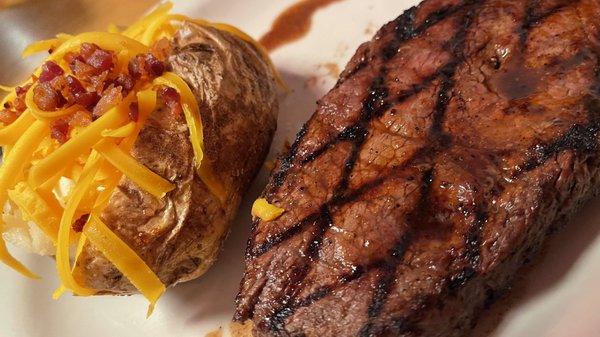 11oz Sirloin with Baked Potato