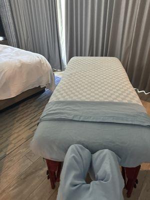 In room massage