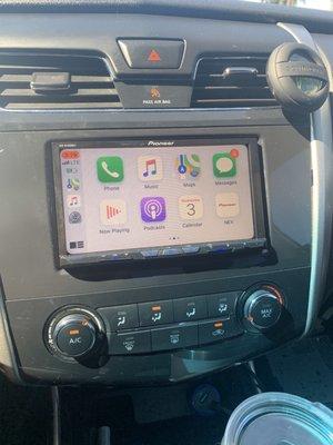 Stereo installed