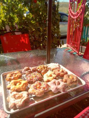 A dozen variety Potato Donuts