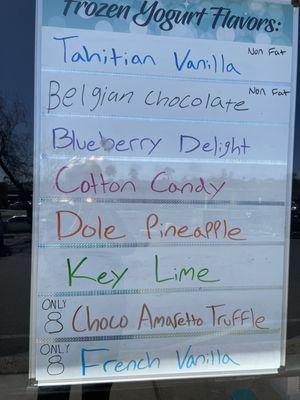 Today's flavors