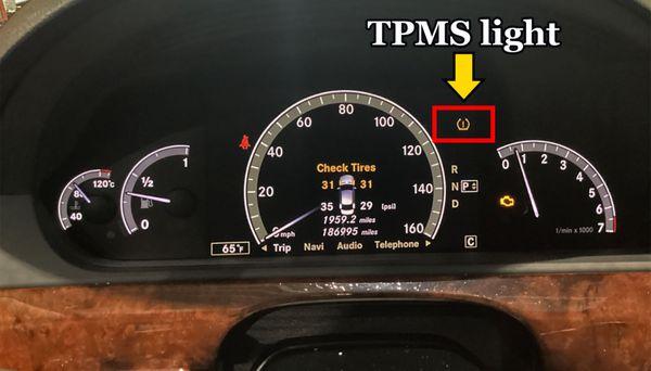 Most newer vehicles are equipped with a tire-pressure monitoring system, which prompts the TPMS light to appear when the pressure is low.