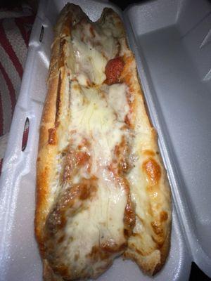 Euro Pizza -- meatball parm sandwich