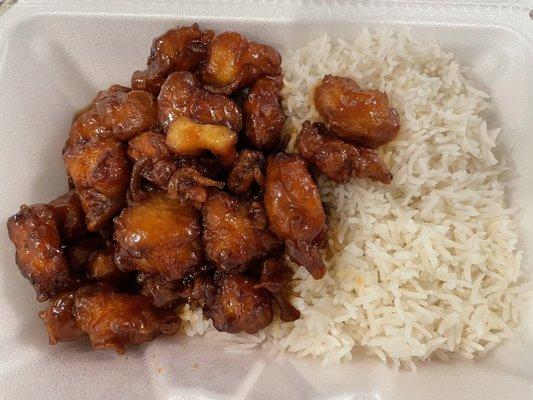 Orange Chicken and Rice