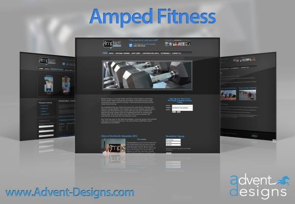 Website design for Amped Fitness