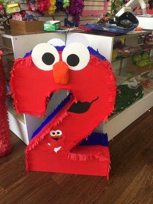 My custom cookie & Elmo piñata  2 piñatas in one !!!!!