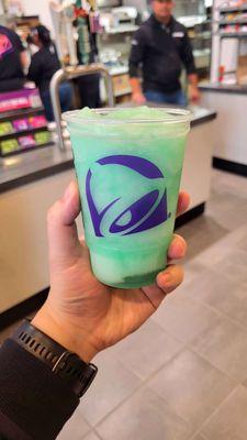 Baja Blast Slushy With Tequila