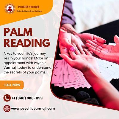 Get your palm read by Houston's trusted palm reader!