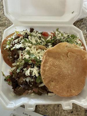 Carne Asada tostadas