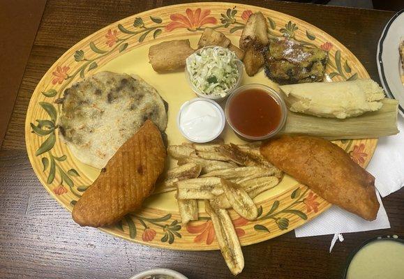 Appetizer- sampler platter