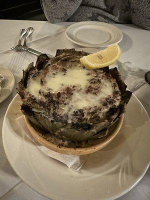 Stuffed Artichoke Oreganata