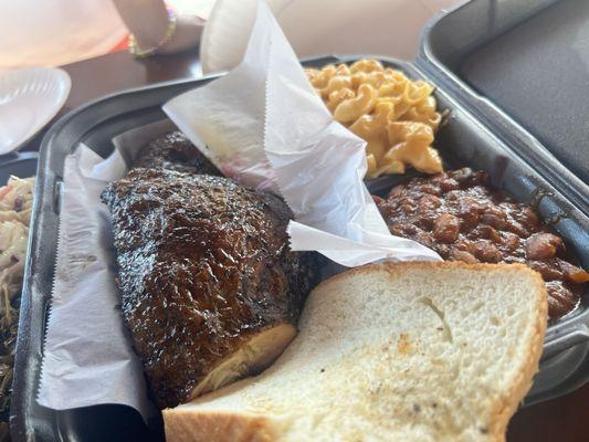 Smoked Chicken Plate with two sides