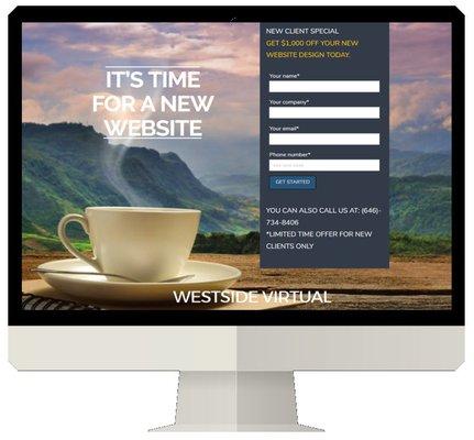 Web Design by Westside Virtual  Landing Page