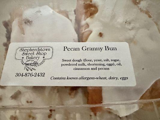 My pecan granny buns.