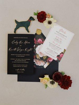 Loved my moody invites!