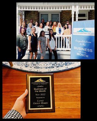 Such a fun morning celebrating Business of the Month for May 2022 with Payson and Santaquin Chamber of Commerce!