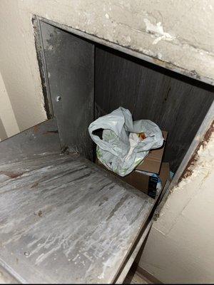 3rd Floor trash chute.