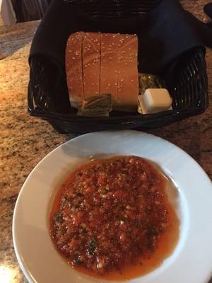 Bread w/ Homemade Tomato Sauce