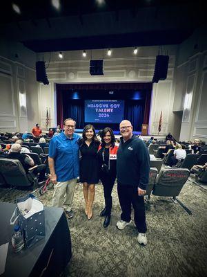 Dr. Blue and the phenomenal Meadows Got Talent judges