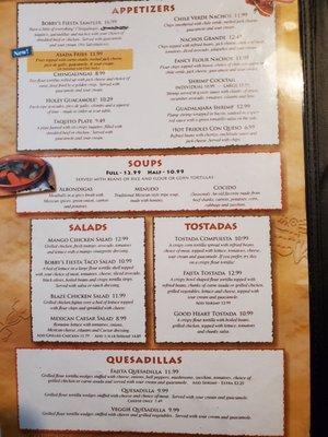 Updated menu 6-22-21