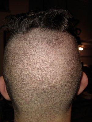 It's not only not a fade, it's crooked.  It looks like a 3 year old did it!