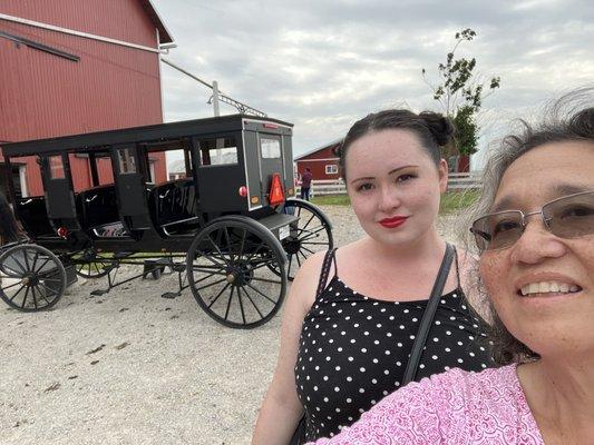 At the Amish farm tour. Wonderful experience!