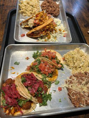 Street Tacos (#5) and Hard Shell Tacos (#7)