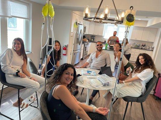 Get your friends together for an IV Party!