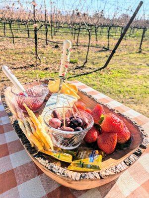 Our picnic basket was welcomed