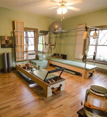 State of the art Balanced Body Pilates equipment.