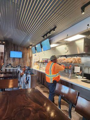 The front counter where you can order your meals