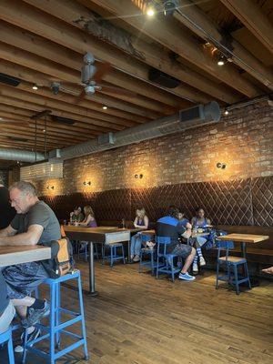 Indoor dining area