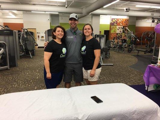 Pre-Workout and Post-Workout massages at Anytime Fitness today in honor of their 5th Anniversary. #anytimefitnessfoley #sportsmassage