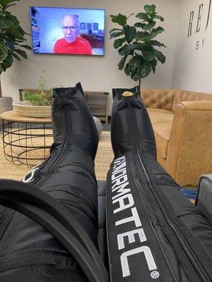 Compression sleeves and Netflix