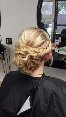 Braided updo by Jamie