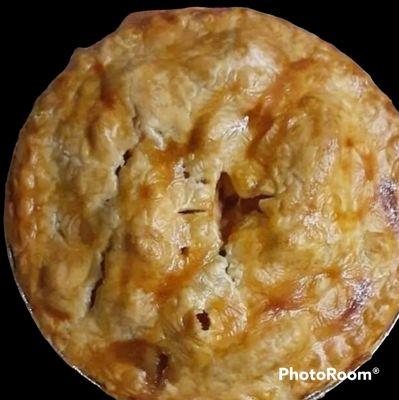 Traditional size Apple pie .  Weight: 3 lbs