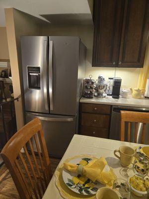 My new refrigerator fits perfectly in my small kitchen!