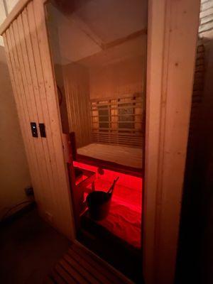 Sauna red light