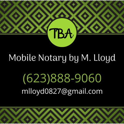 Mobile Notary by M Lloyd - Serving the Goodyear area since 2018