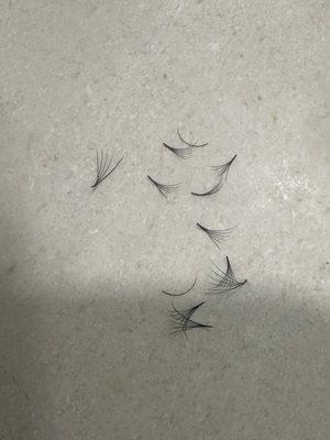 This is how many lashes I've lost in 4 days.