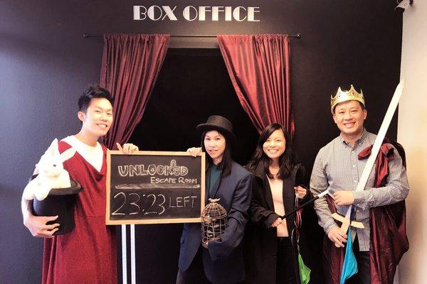 Expert mode, 23:23 left, no hint used. Team CHA SIU BAO pulled out some tricks of their own in their best attire available. Sparkle sparkle.