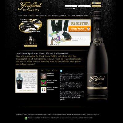 Freixenet Rewards Home Page