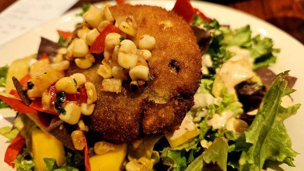 Crab cake salad