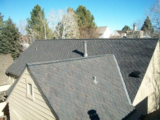 Here is a photo of one of our residential replacement roofs, the roofing is CertainTeed Presidential TL and this job also inv...