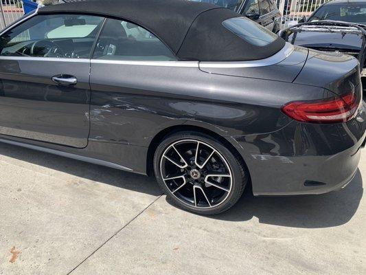 Mercedes-Benz C300 Cabriolet LT QP scratched and dented.