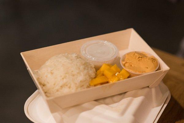 mango sticky rice (they ran out of the containers!)