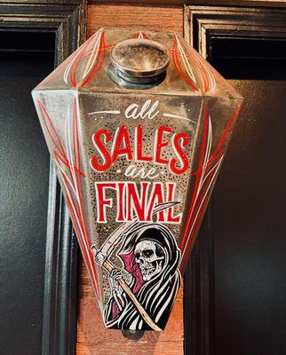 All sales final Coffin Tank