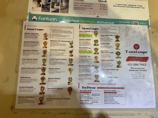 Menu's